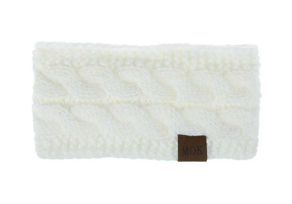 Neuestes Breites Gestricktes Wolliges Stirnband Winter Warm Ohr Damen Verdicken Turban Haarschmuck Mädchen Haarband Kopfbedeckungen Ohrwärmer