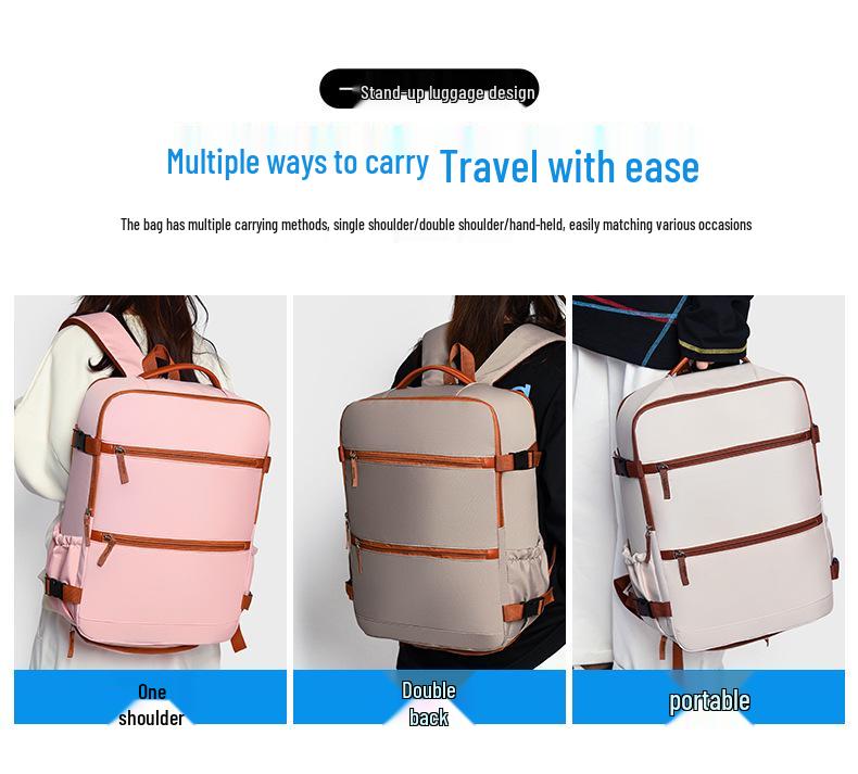 Versatile Large-Capacity Travel Backpack for Business and Leisure