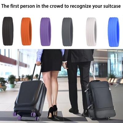 4/8PCS/Set Silicone Luggage Wheels Protector with Silent Sound Reduce Wheel Wear Suitcase Wheels Protection Cover