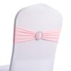ABWR-100PCS Elastic Chair Knot Wedding Decoration Buckle Sashes Back Cover Hotel Home Seat Elegant Modern Ribbon Decors,D