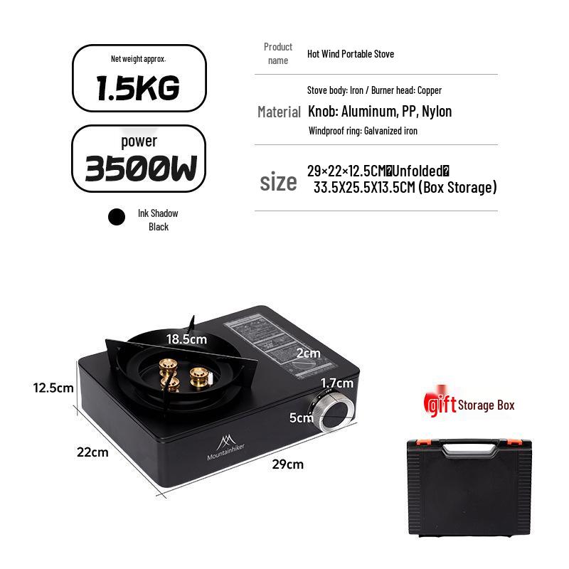 Mountain Outdoor Mini Portable Hot Air Stove | Wild Camping BBQ Grill