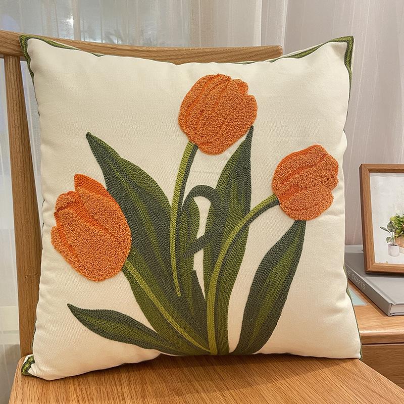 American Sunflower Pillow Nordic Living Room Sofa Pillow Bed Head Cushion Bay Window Model Room Car Backrest