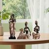 Afrikanische Figur Stammesdame Figur Harzstatue Vintage Skulptur Regalfigur Als Detaillierte Darstellung Einer Afrikanischen Dame