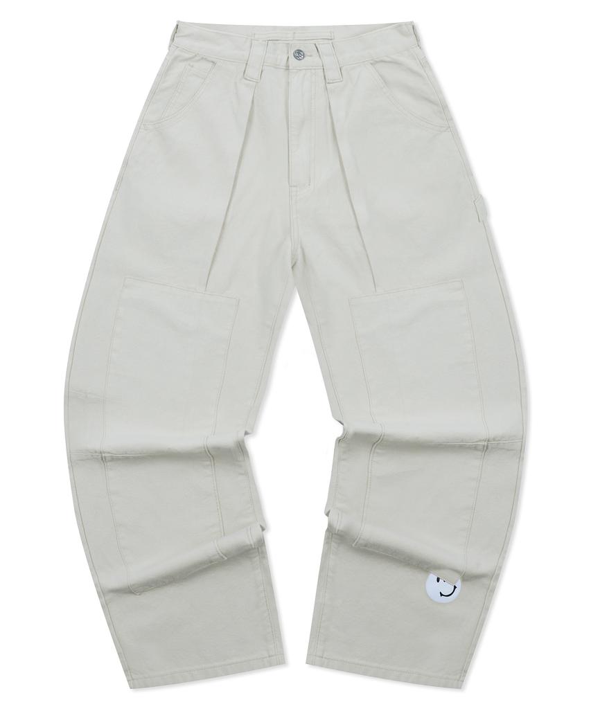 GLACK Gp156 Veiled Carpenter Pants (Cream)