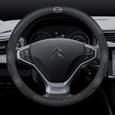 Pro C1 C2 C3 C4 C5 C6 C7 C8 VTS Auto Semiš Uhlíková Vlákna Kůže Prodyšný A Protiskluzový Potah Volantu Příslušenství