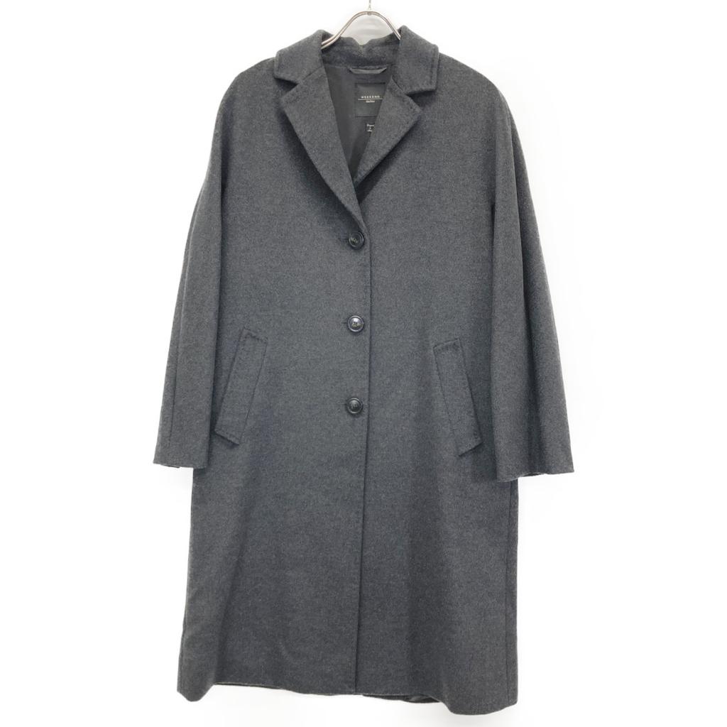 Max MaraWEEKEND 501602936 Charcoal Gray 100% Wool Chesterfield Coat coat 42 grayUsed