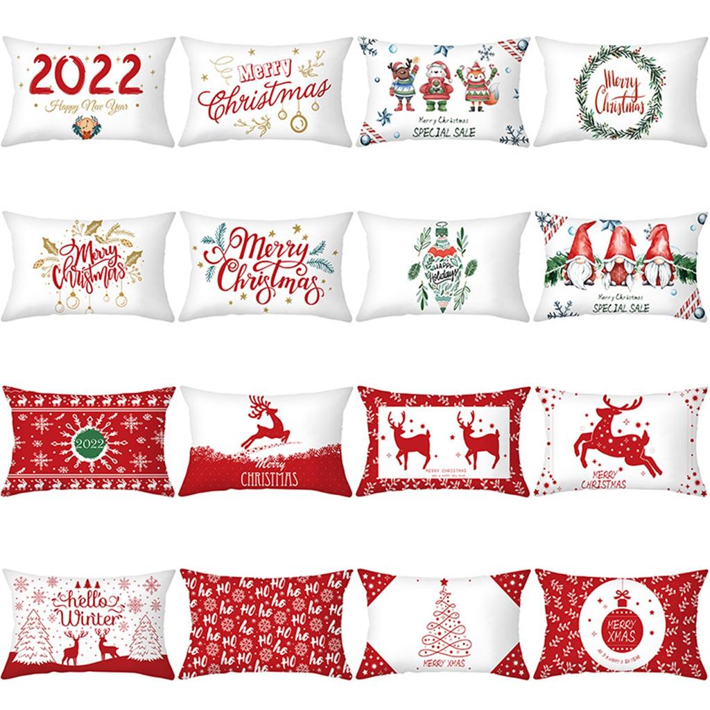 2022 Christmas Fashion Covers Buy Fuwatacchi 2022 Merry Christmas Pillow Case For Home Decorative Throw  Pillows Covers Red Photo Rectangle Cushion Cover 30*50Cm At Affordable  Prices — Free Shipping, Real Reviews With Photos — Joom