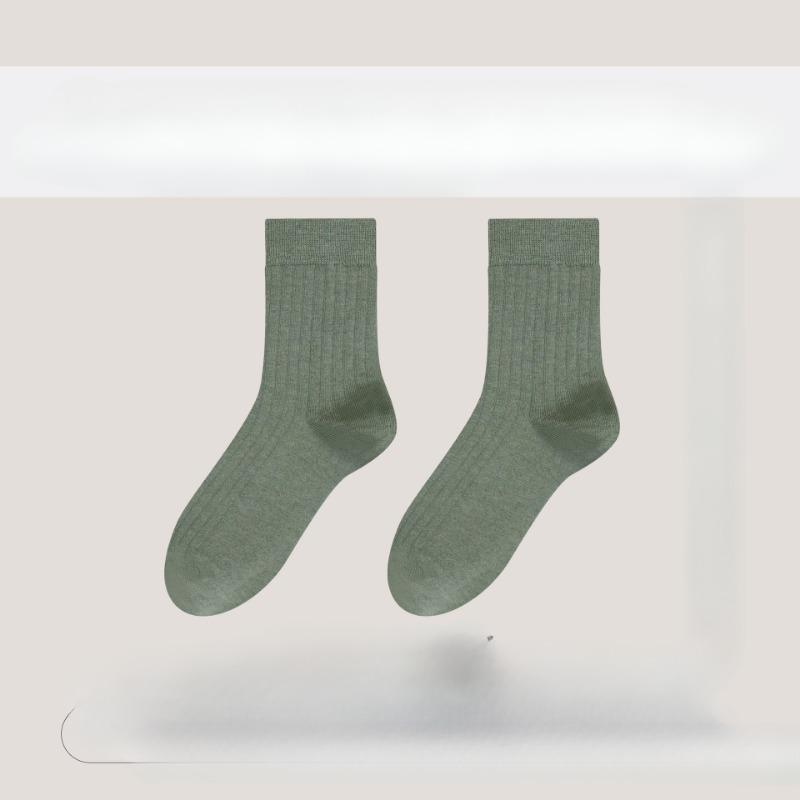 

Women s Autumn and Winter New Soft and Comfortable Breathable Solid Color Warm Wool Long Socks 1 pair оливковий колір