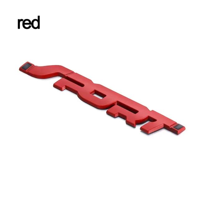 Car Sticker Styling Metal 3D Chrome Black Auto Car Trunk Racing Sport Word Letter Logo Emblem Badge Decal Sticker Accessories