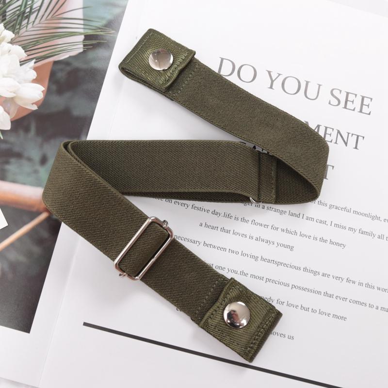 

Buckle-free Elastic Invisible Belt for Women Plus Size High Quality Without Buckle Jeans Easy Belts Men No Hassle Desigener Belt 60-95cm