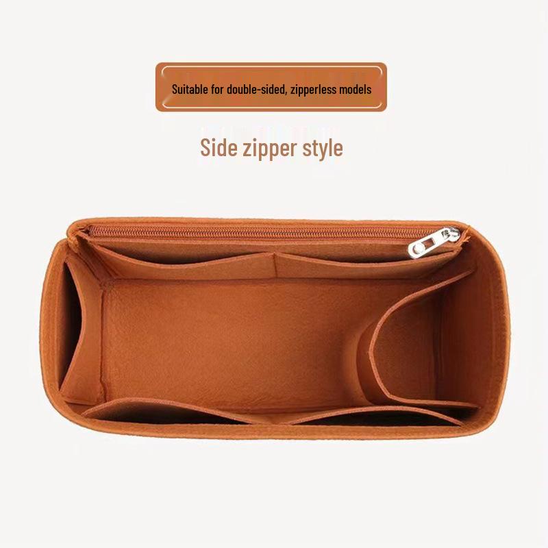 Custom Felt Cosmetic Bag Storage Organizer with Divider