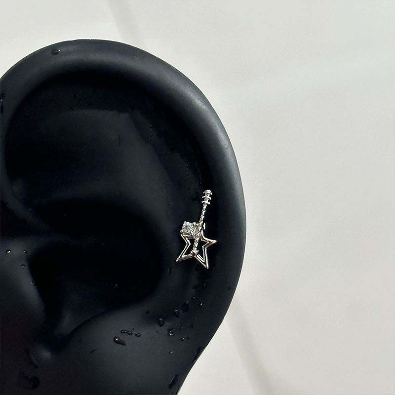 2026 New Fashion Zircon Wing Pendant Earrings for Women Simple Metal Geometric Heart Feather Stud Earrings Y2K Jewelry Gifts