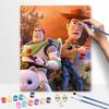 Disney Toy Story Woody Buzz digital oil painting diy handpainted coloring painting home decoration gift wall art 130 characters!