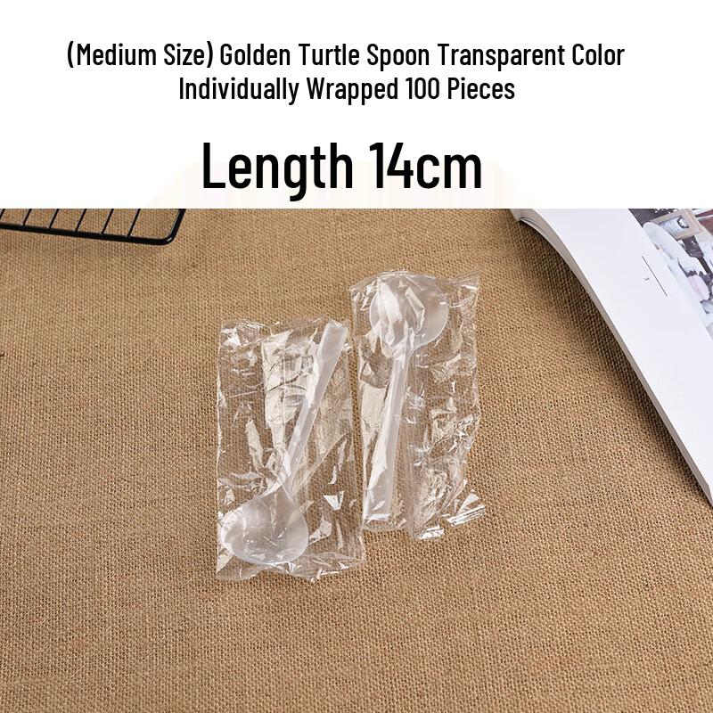 Одноразовые золотые ложки Shixun с изображением черепахи