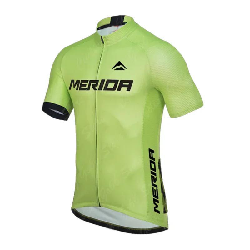 2026 Merida Sports Team Training Cycling Clothing Breathable Men Short Sleeve Mallot Ciclismo Hombre Verano Cycling Jersey Sets