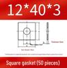 Thick Galvanized Square Iron Washer with Hole for M6-M24 Curtain Wall Use