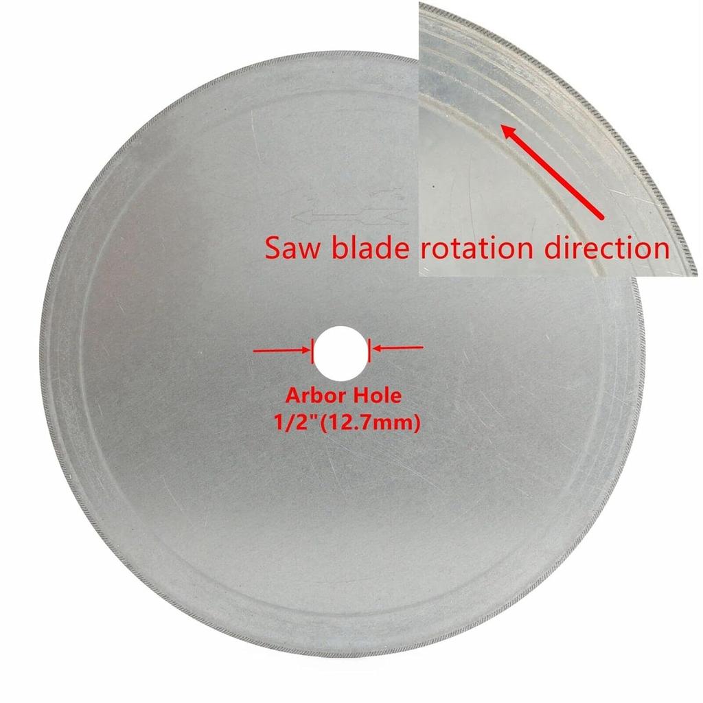 ILOVETOOL 4'' Thin Edge Wet Diamond Blade Disc Lapidary Saw Tools Arbor Hole 1/2'' Rim 0.25mm Pack of 10Pcs