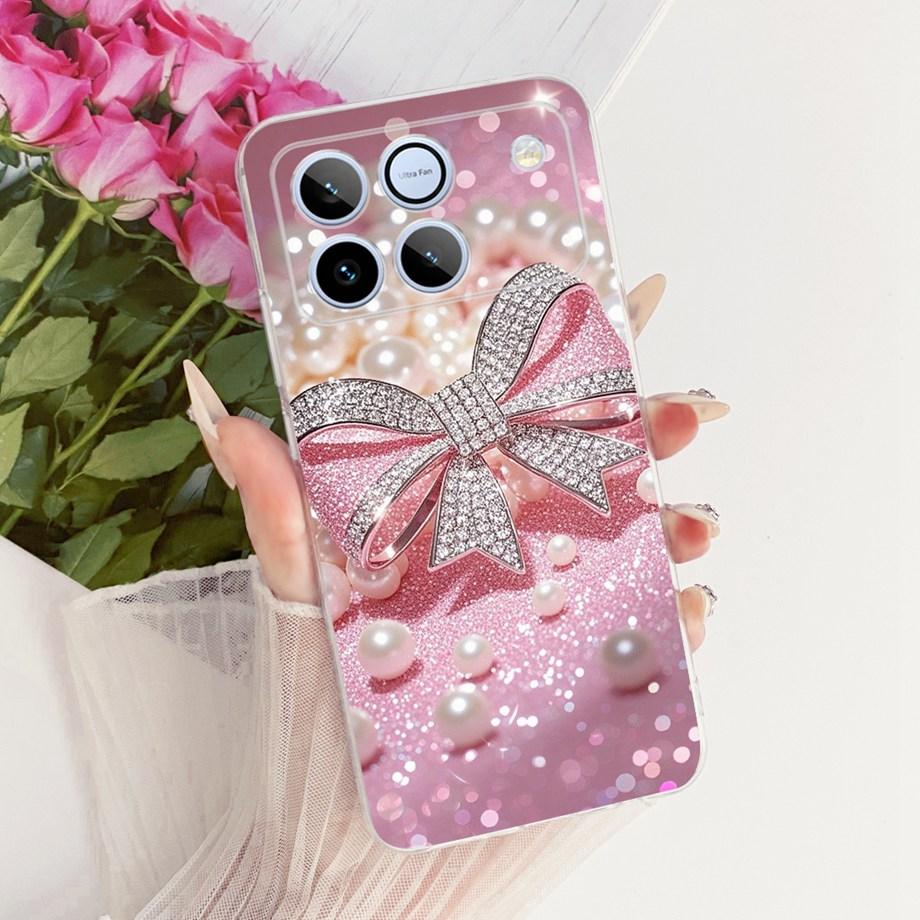 Flower Cartoon Fashion Design Phone Case For Honor Win AAP-AN00 Funda Soft Liquid Silicone Shockproof Back Cover