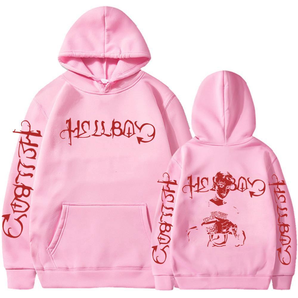 Rapper Lil Peep Crybaby Hellboy Hoodie Vintage Hip Hop Sweatshirt Men's Women Clothing Fleece Oversized Long Sleeves Pullover