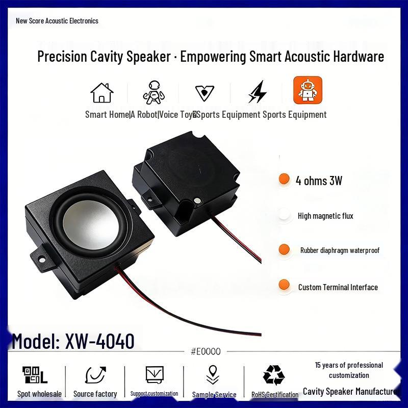 

Bluetooth 4 Ohm 3W Cavity Speaker for Smart Home Advertising Systems
