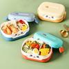Cartoon Anime Bento Lunch Box Rectangular Leakproof Plastic School Kids Portable Microwave Food Container School Child Lunch Box