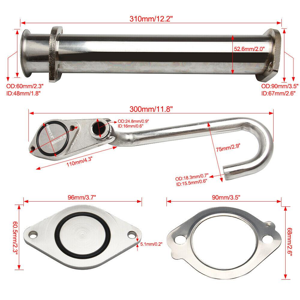 Exhaust System EGR Up-Pipe Kit for Ford 6.0L V8 Diesel Turbo Engines Fit For 2004-07 Ford F250 F350 F450