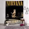 Nirvana Band Magazine Chart Arazzo Boemo Arazzi da Parete Mandala Decorazioni Artistiche da Parete