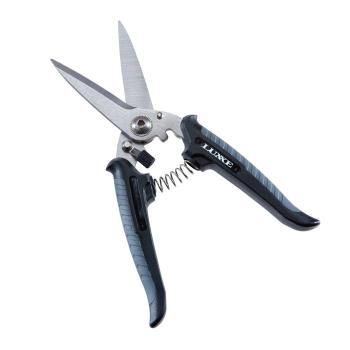 [Gamakatsu] Lugze HD Fish Scissors 20cm Black x Gray LE125