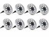8X Lampa Solarna Ogrodowa Led Wbijana Najazdowa Gruntowa