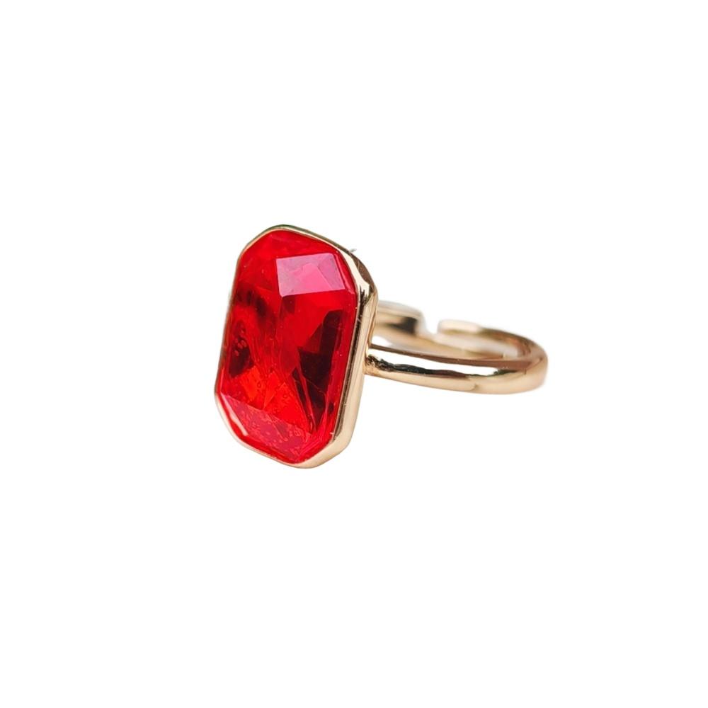 1 pièce Mode Carré Zircon Cubique Ouverture Réglable Anneaux pour Femmes Empilable Couple Anneau Bijoux Accessoires De Fête De Mariage