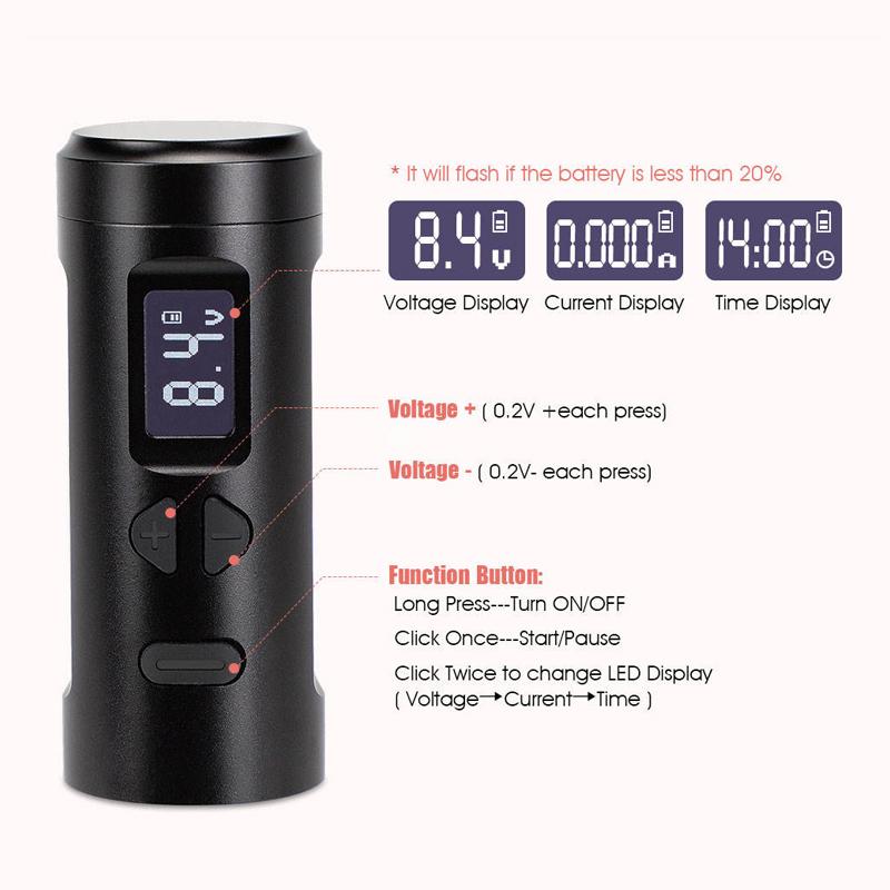 New Upgraded Version K6003 3.5mm Stroke Wired Wireless Dual Mode Tattoo Pen Hollow Cup Motor for Artist Body Permanent Makeup