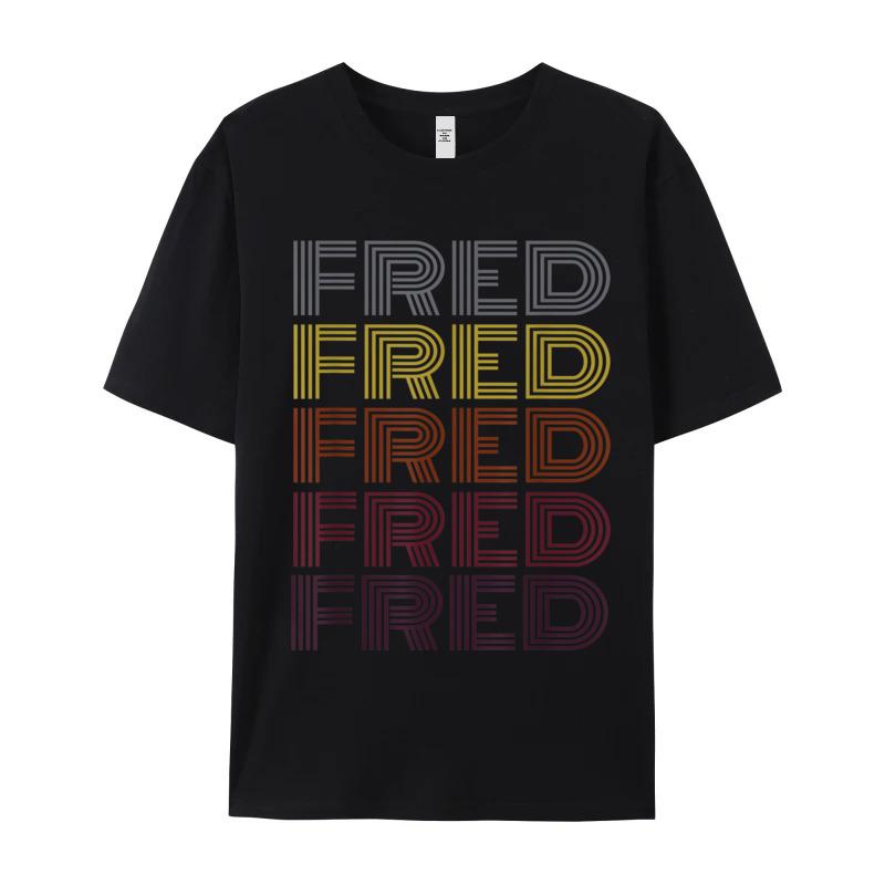 Printing Graphic 365 First Name Fred Crewneck Tshirts Christmas Tees Short Sleeve Boyfriend Funky Cotton Gift Idea T Shirts