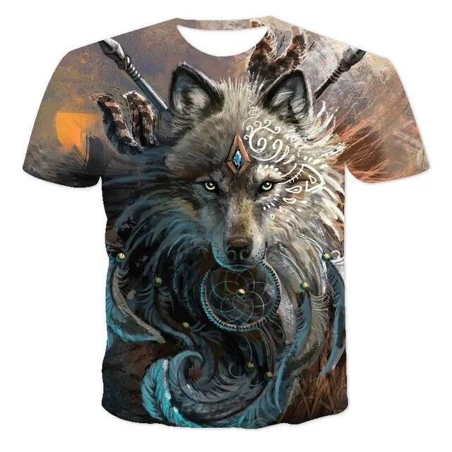 

Чоловіча футболка з 3D-друком високої чіткості в стилі тваринного стилю, комфортний дихаючий матеріал, чоловічі топи великого розміру 6XL