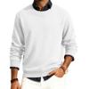 Men's Round Neck Long Sleeve Ribbed Knit Pullover