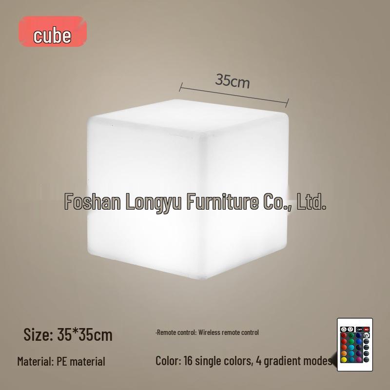 LED Trendy Slim Waist Table & Chairs for Outdoor Parties and KTV Bar Events