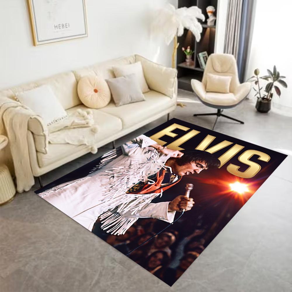 Elvis Presley Performance Carpet Design for Foyer Dormitory Decorate room Playrooms Antislip Carpet Anime Office Decor Perfect Gift for Women/Men