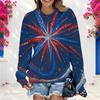 Womens Plus Size Crew Neck Sweatshirt Soft Loose Long Sleeve Casual Leisure Street Daily Pullover