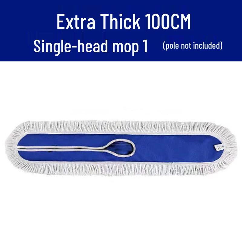 Large Cotton Thread Flat Dust Mop for Industrial, Commercial, Hotel, and Household Floors