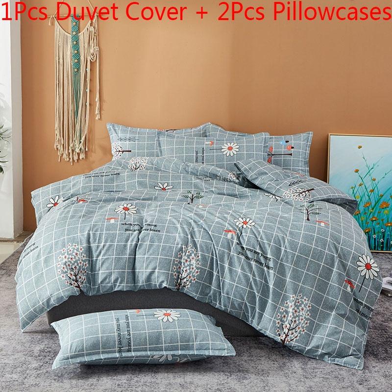 Elegant Floral Bedding Set With Beautiful Print Duvet Cover And Pillowcases For Single And Queen Beds