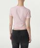 MUSINSA STANDARD WOMAN Women'S Slub Slim Crop Crew Neck T-Shirt [Baby Pink]