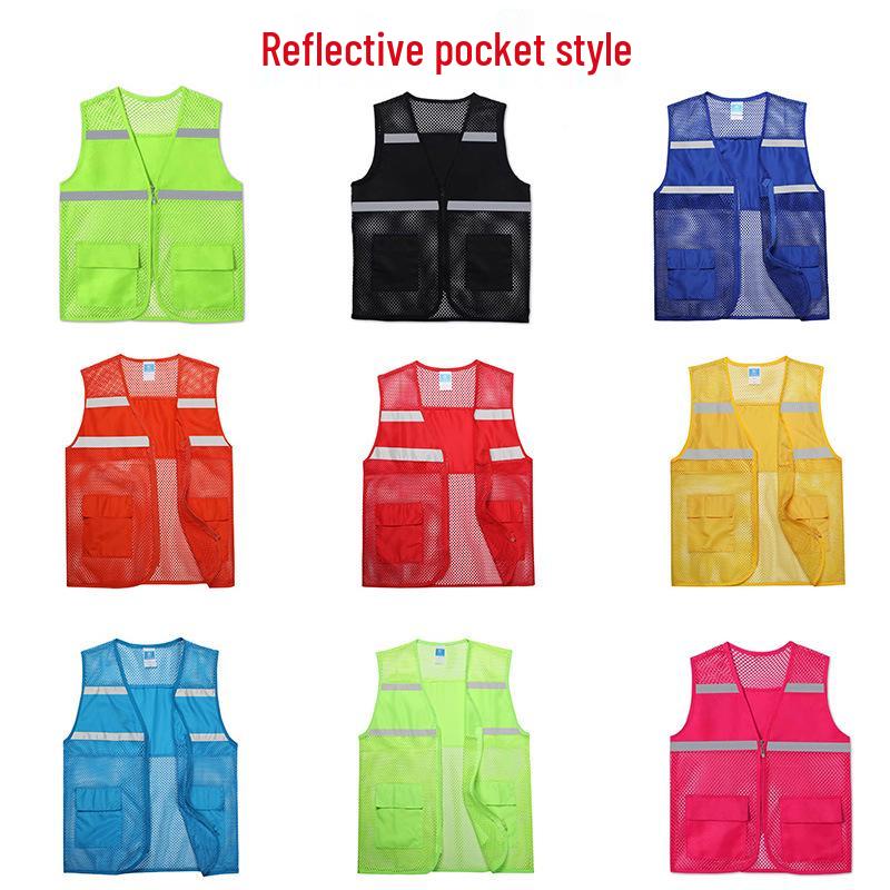 Custom Breathable Mesh Volunteer Vest with Logo
