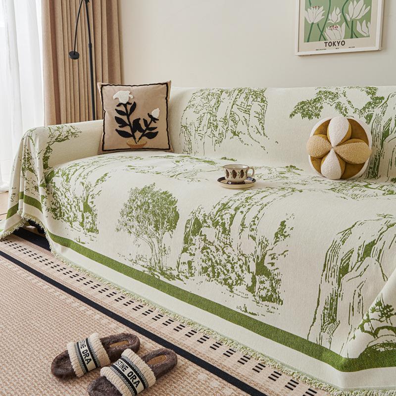 

2025 new sofa towel light luxury high-end chenille four-season universal sofa blanket a whole cover cloth 90*90cm