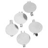 100pcs Metal Brooch Clasps Silver Brooch Blank Round Tray Brooch Clasp Clip Pins  DIY Jewelry Craft