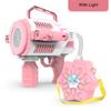 Electric Bubble Gun With Large Capacity Flashing Automatic Blower With Light Music Bubbles Maker For Kid Backpack Bubble Gun