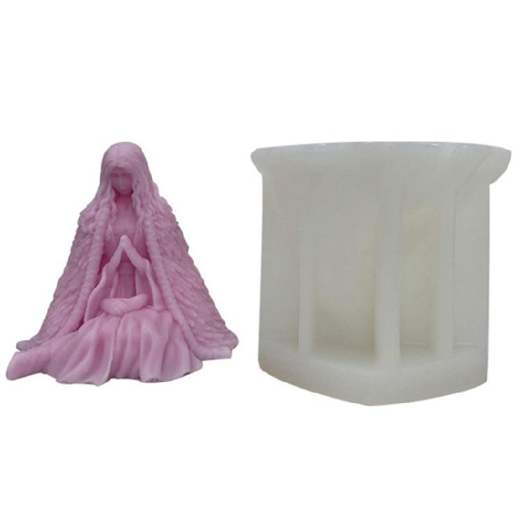 DIY Candle Silicone Mold Women Sculpture Aromatherapy Soap Resin Epoxy Mould for Art Crafts Making Jewelry Supplies