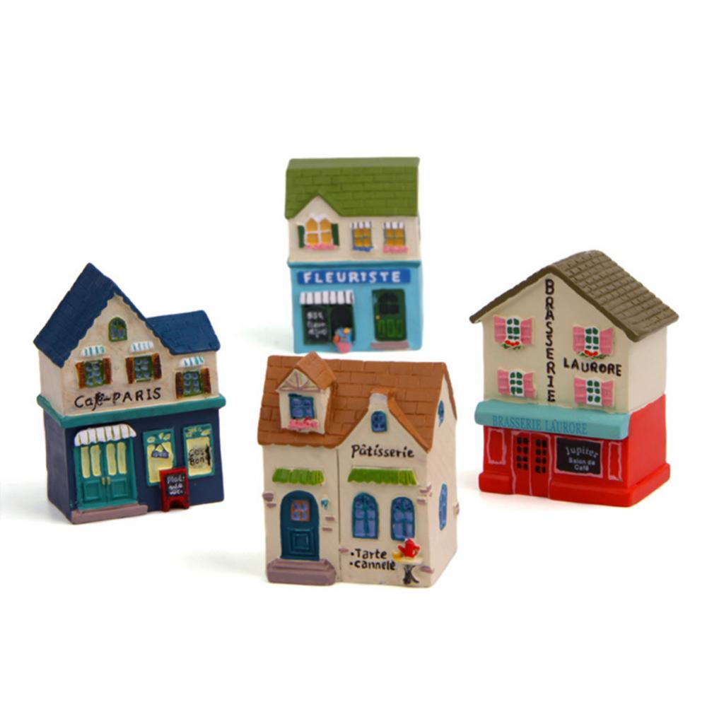 Mini Ornament Model Decor House Figurine Garden Micro Landscape Bonsai Desktop