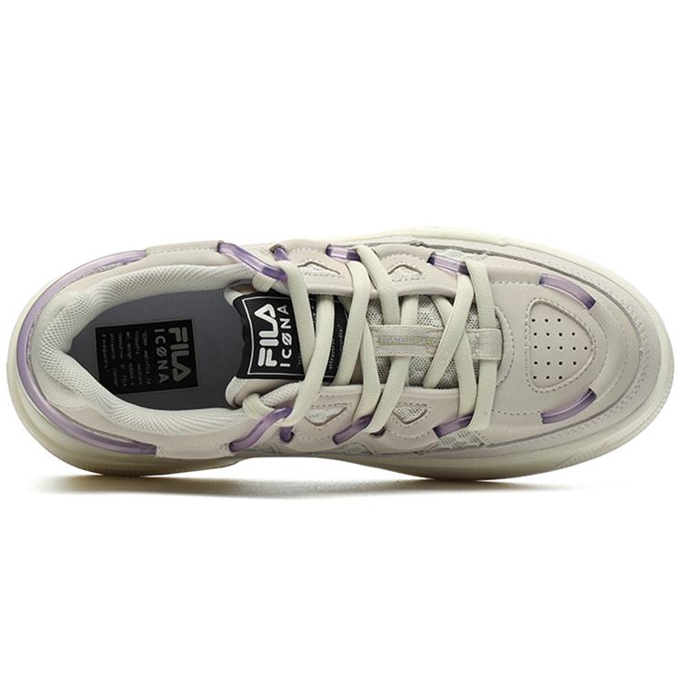 FILA Salto Comfortable Wear resistant And Lightweight Low top Vintage Basketball Shoes Women's Oat F12W141225FOM