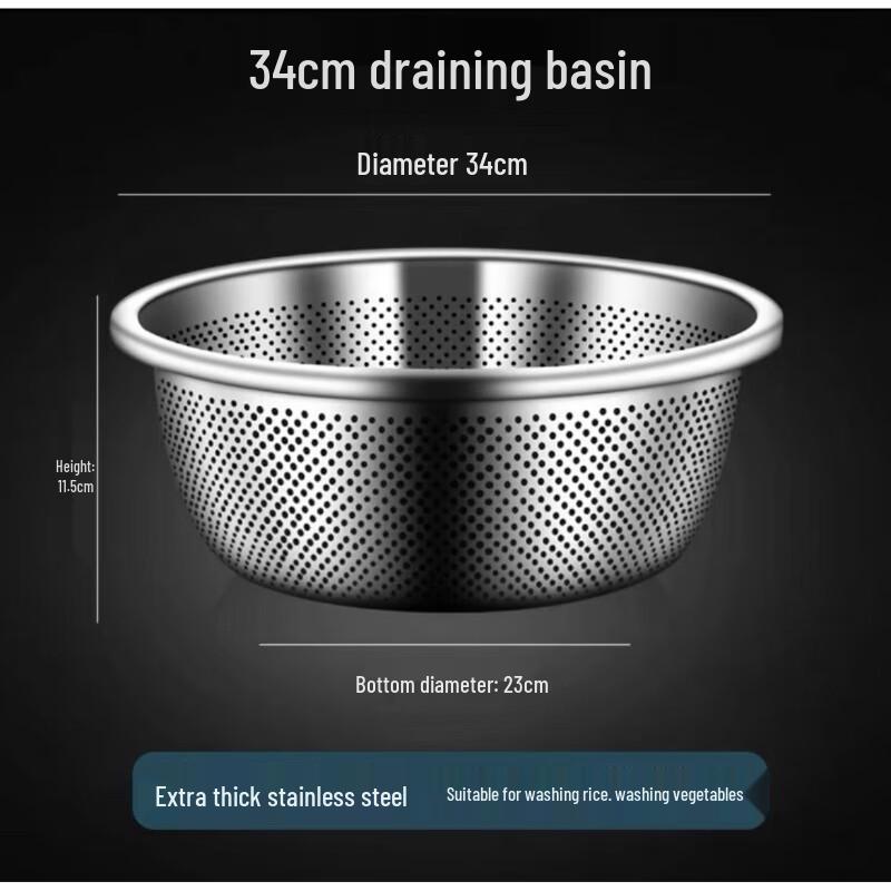 Dedelai 304 Stainless Steel Kitchen Basins & Colanders
