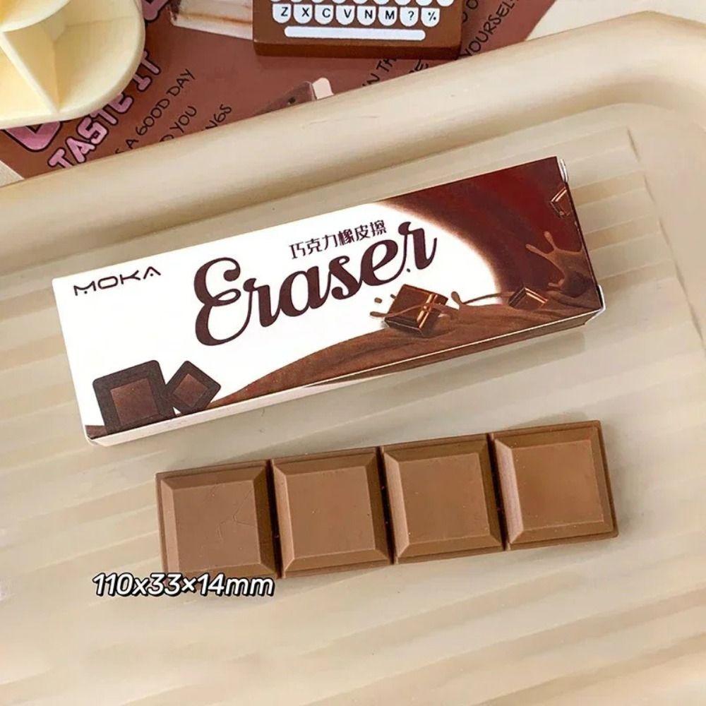 Gift Fun Snack Eraser Students Stationery Eraser Kawaii Chocolate Shape Eraser