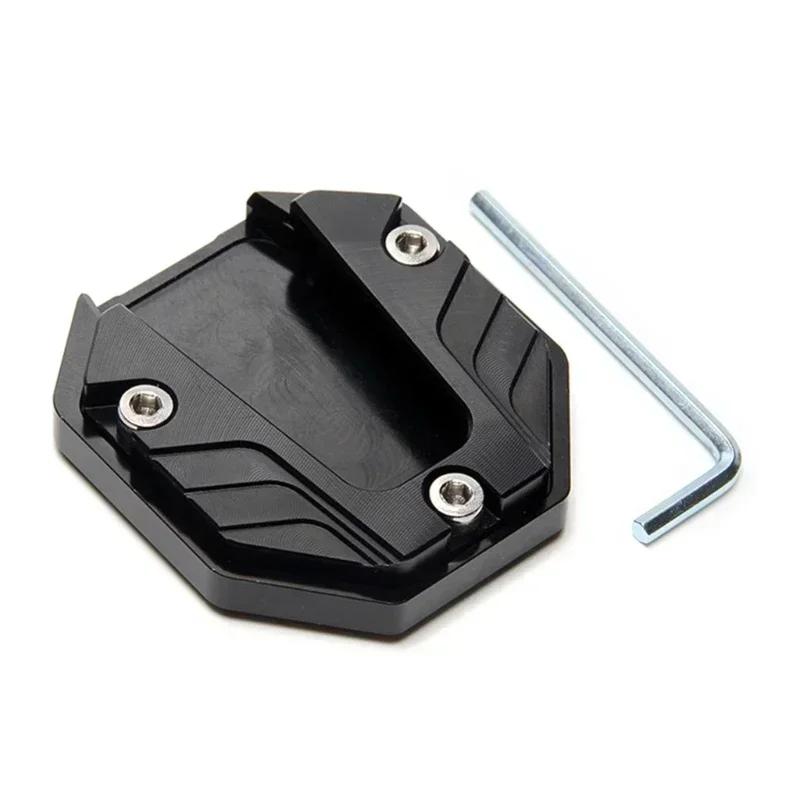 Aluminum Alloy Motorcycle Bike Kickstand Extender Foot Side Stand Extension Foot Pad Support Plate Motorbike Accessories